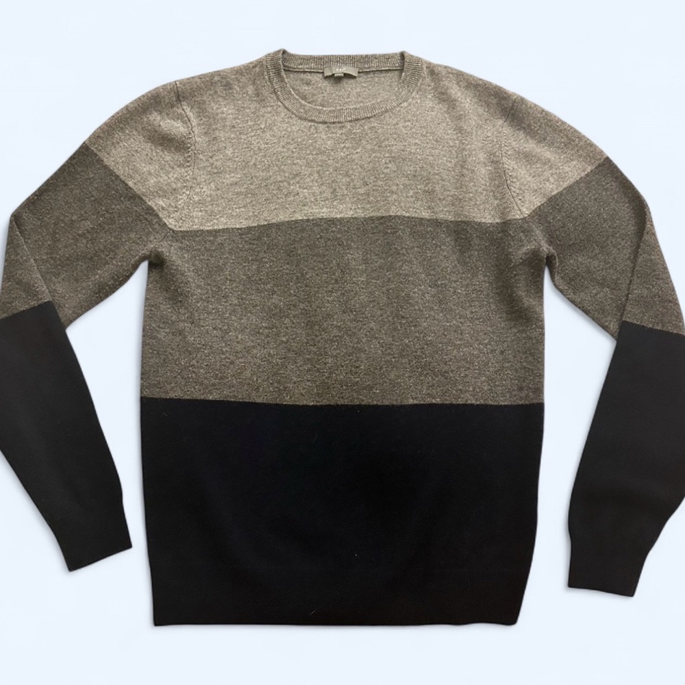 Kier + J Men’s Crewneck Sweater, Wool Cashmere Blend, Size Medium